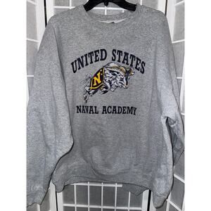 VINTAGE Navy Annapolis Sweatshirt Mens 2x XXL US Naval Academy Super Cotton